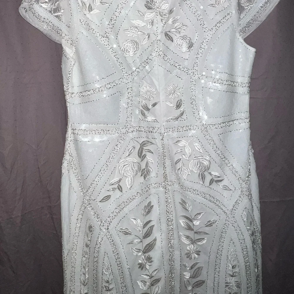 Lulus white lace beaded dress. Size xl - Picture 2 of 4